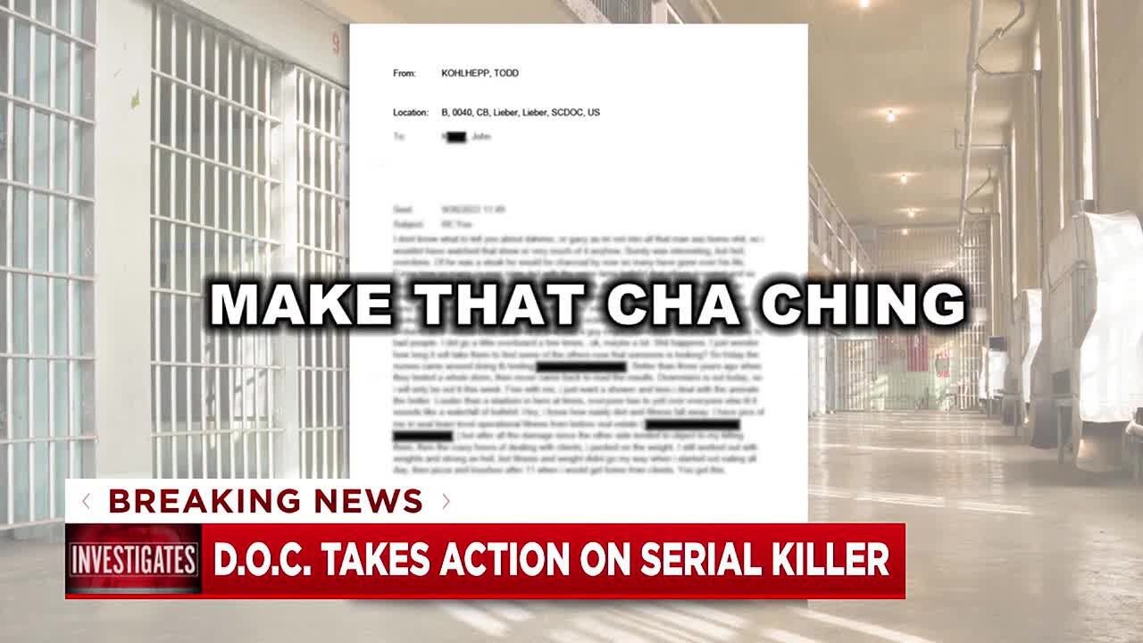 Department of Corrections takes action on serial killer