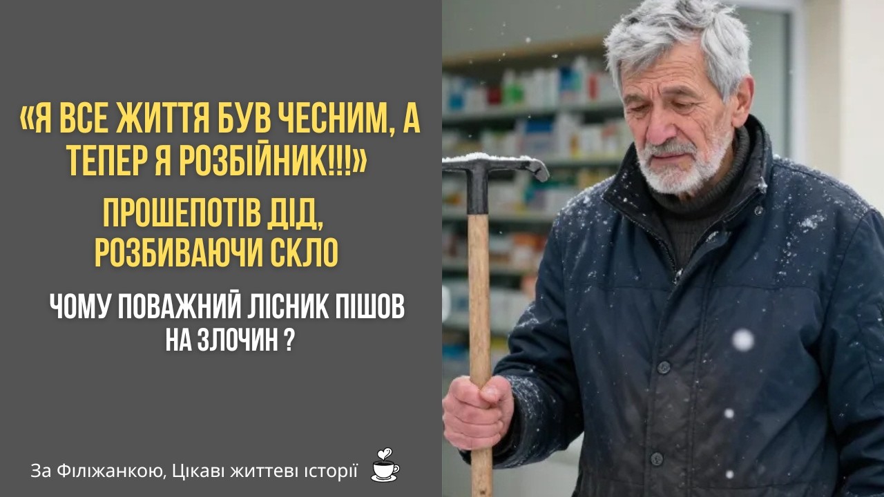 Він розбив аптеку посеред ночі. Коли люди дізналися причину — усі розплакались...