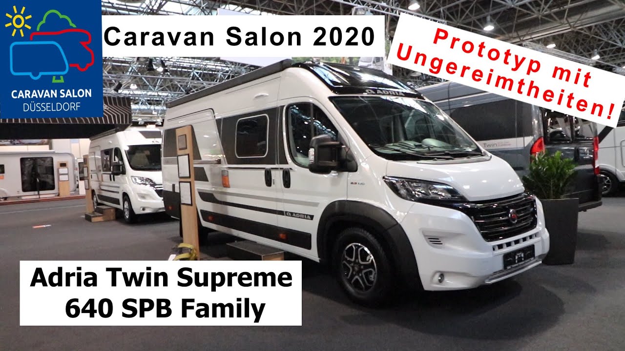 Adria Twin Supreme 640 SPB Family Prototyp, 5 Schlafplätze | Schwenkbad mit Hintern Problem