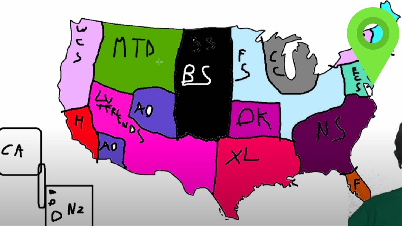 British Person Re-Draws The American State Boundaries