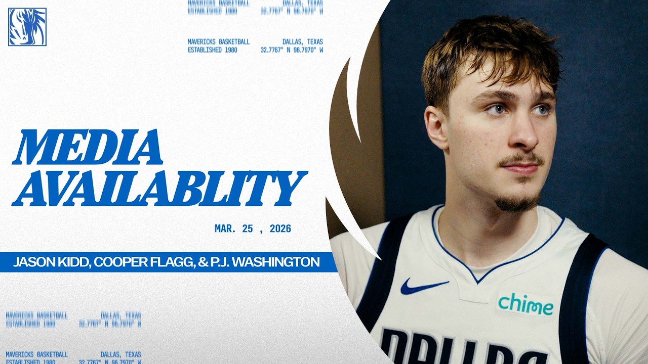 Jason Kidd, Cooper Flagg, & P.J. Washington | Post-Game Media Availability @ DEN | 3/25/26