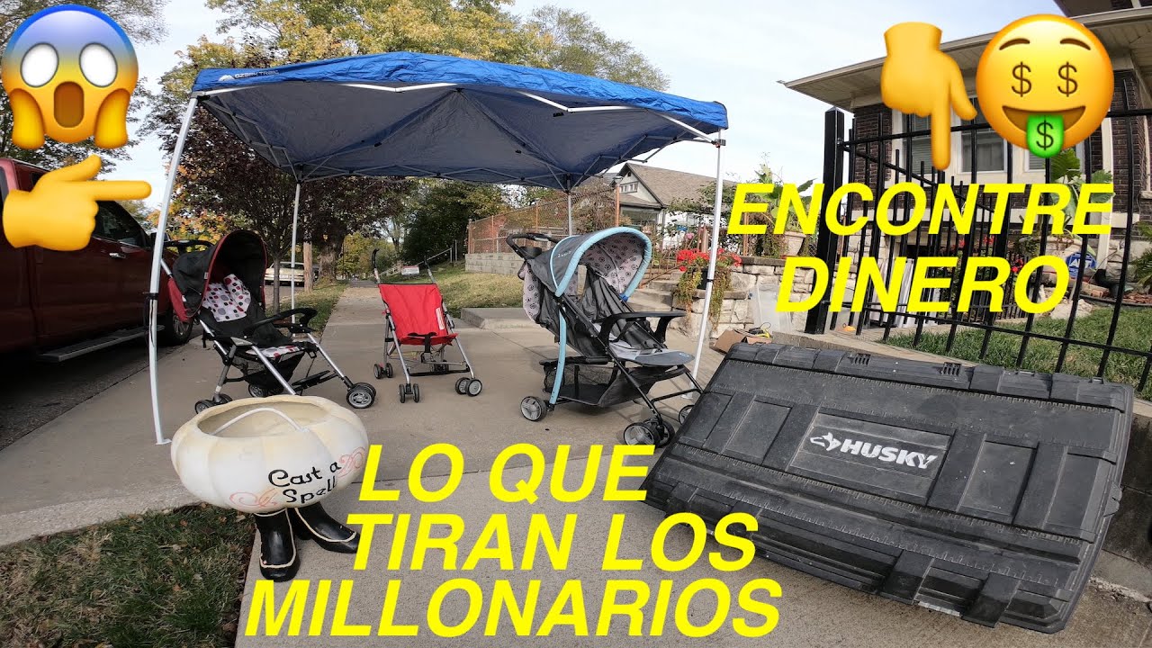 LO QUE TIRAN EN USA LOS MILLONARIOS EP:295 VENTA DE GARAGE EN USA YARD SALE