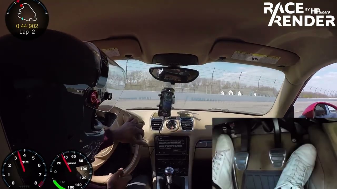 Cayman S 981: Pocono Mega + Pedal Cam