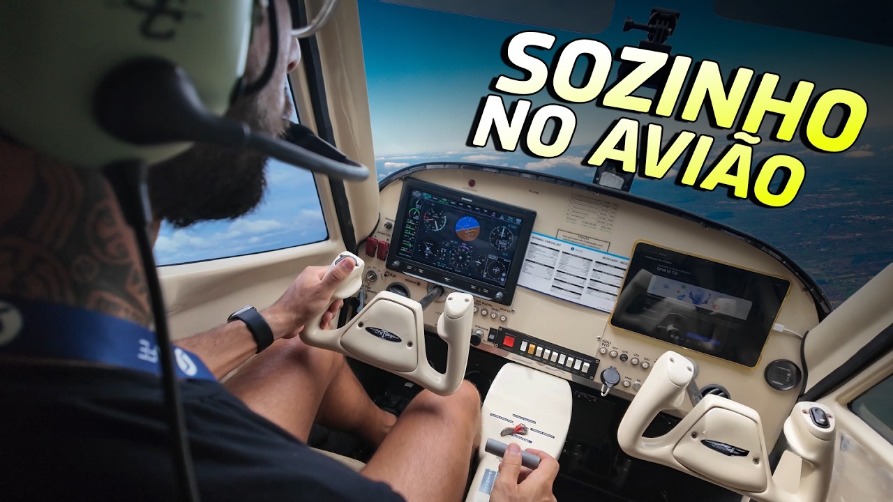 389 | Meu Primeiro Voo SOLO COMPLETO | Decolagem, Navega&ccedil;&atilde;o e Pouso ✈️