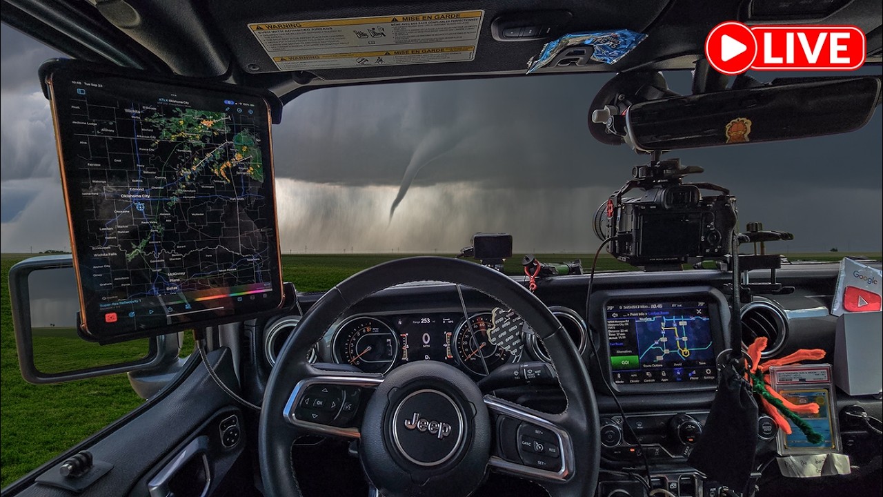 Chasing Severe Storms over Oklahoma · Live Storm Chaser