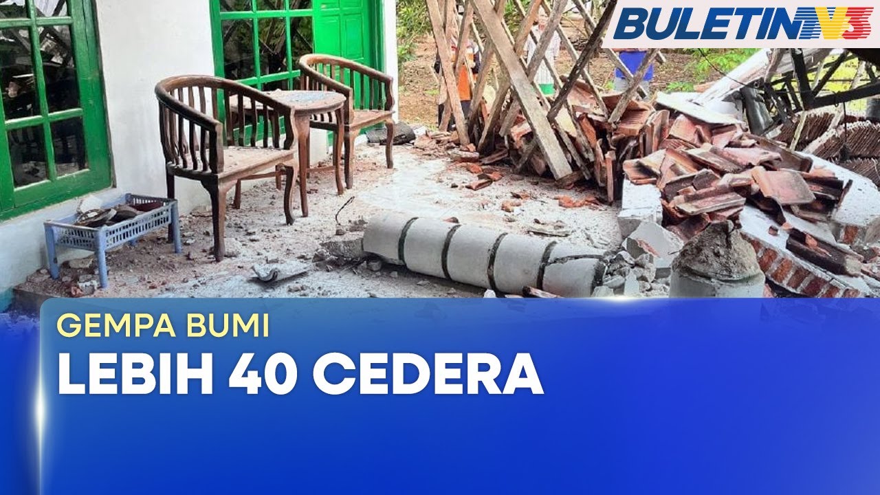 BENCANA ALAM | 40 Cedera Akibat Gempa 6.4 Magnitud Di Jawa Timur