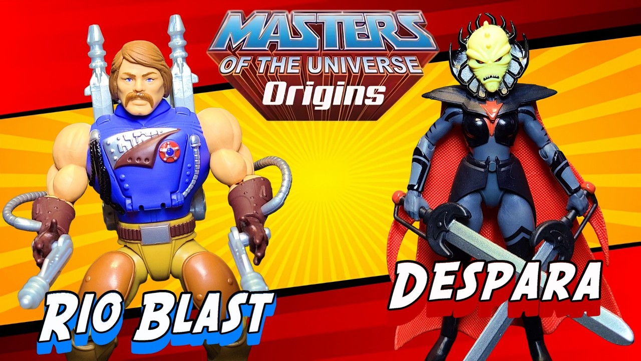 Рио Бласт и Деспара — фигурки из серии Masters of the Universe Origins.