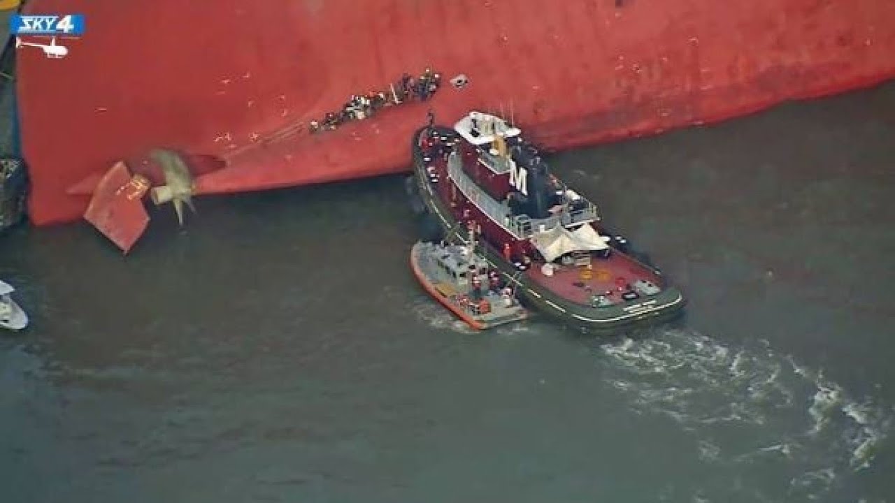 4th crew member trapped in capsized ship near Brunswick rescued