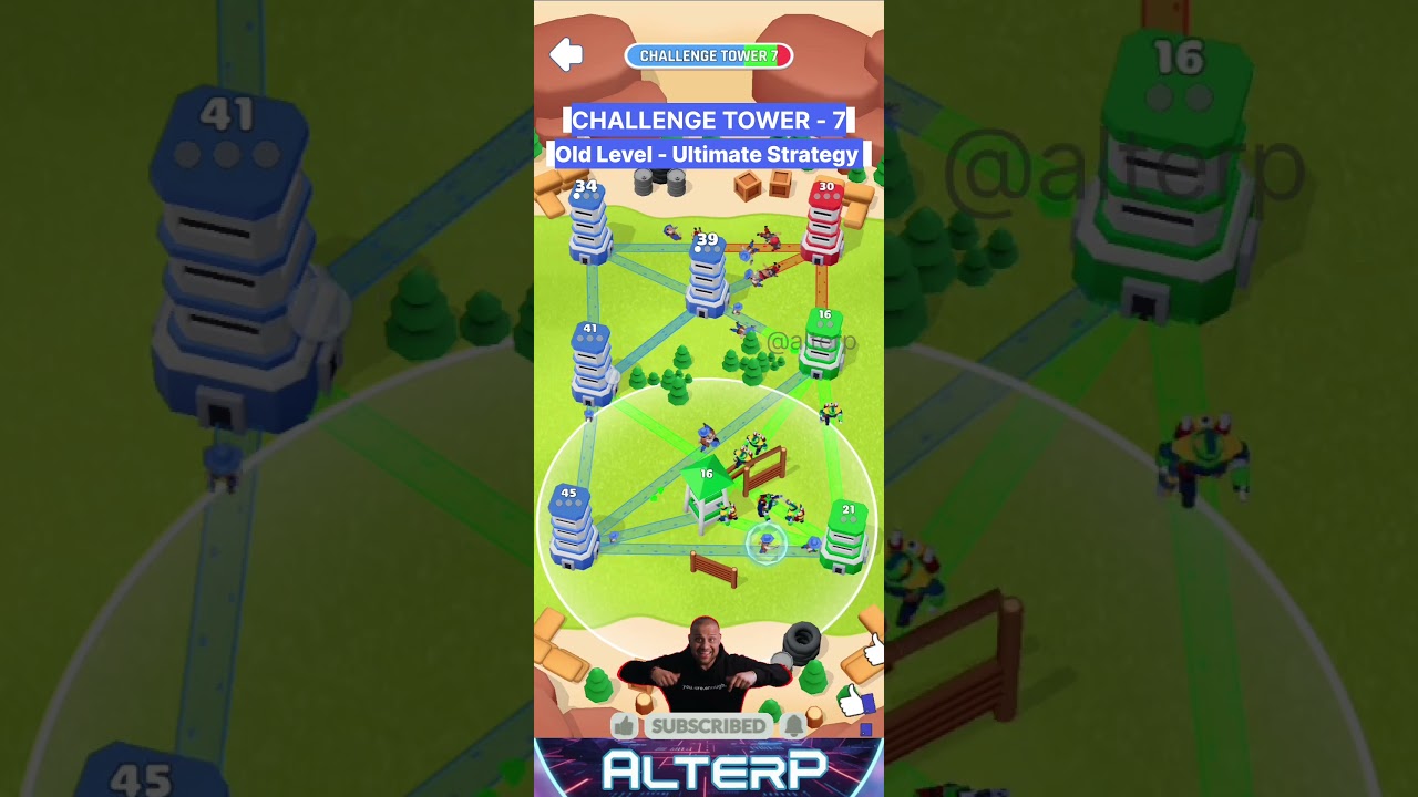 Challenge Tower 7🎯Old🎯| Tower War-Tactical Conquest. Tower War Strategy Guide| Capture Towers Fast