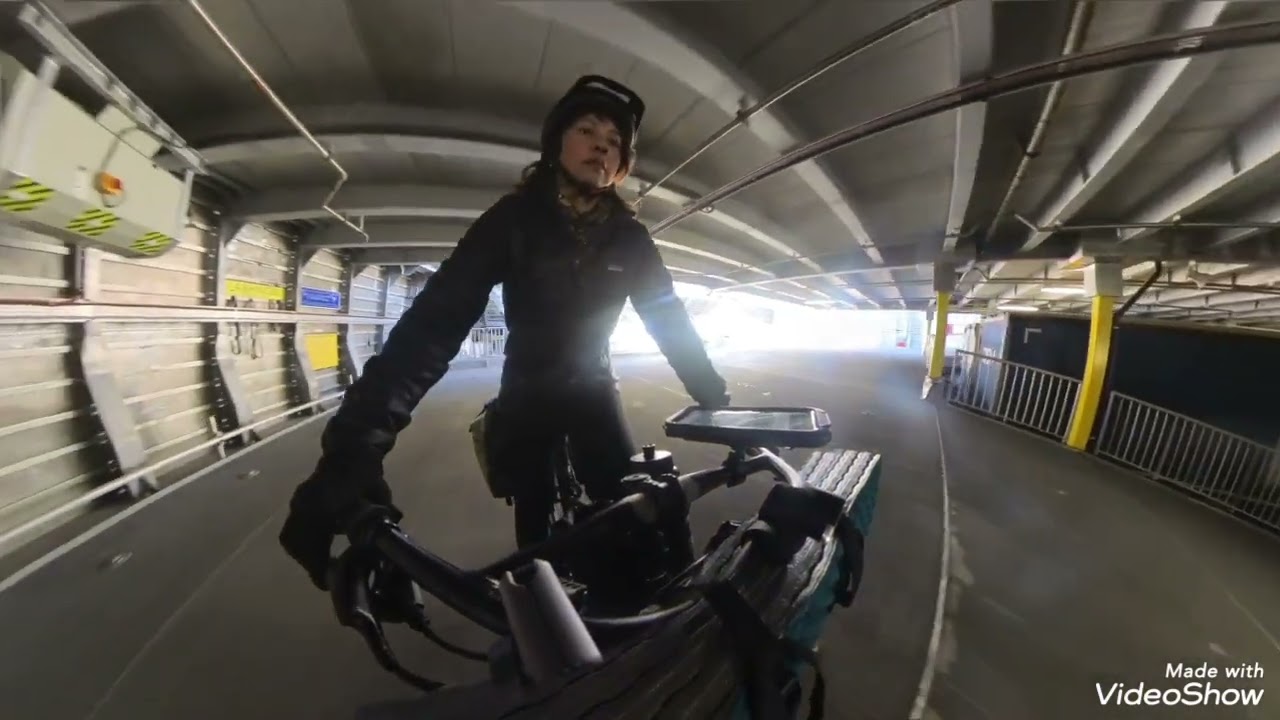 Day 20 Scandinavia bicycle touring. Fjordline Ferry, train - Randers. Kalovig camping.
