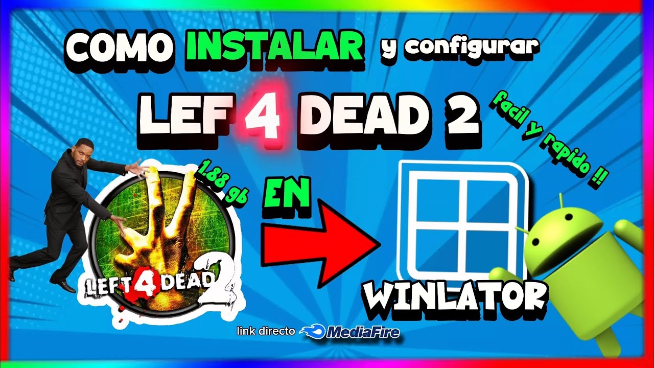 COMO instalar Left 4 DEAD 2 en ANDROID WINLATOR fácil y rápido 2026 🤯❗❗