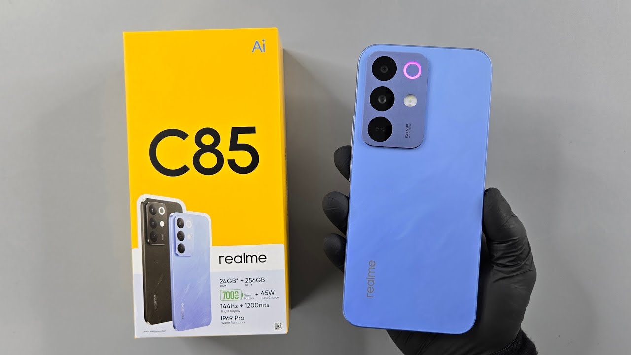 Realme C85(8GB/256GB) Kingfisher Blue Unboxing - ASMR