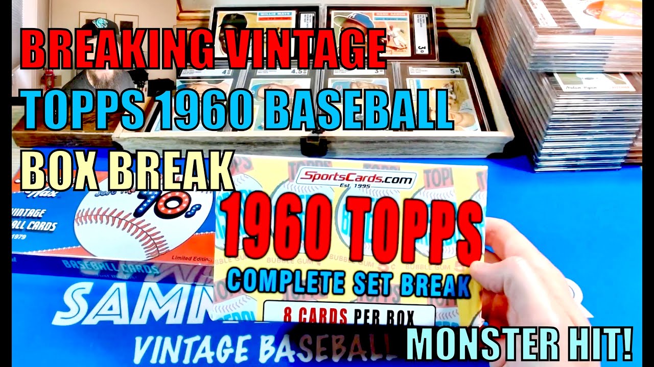 Opening 1960 Topps Baseball Cards Box Break! Huge Hit!