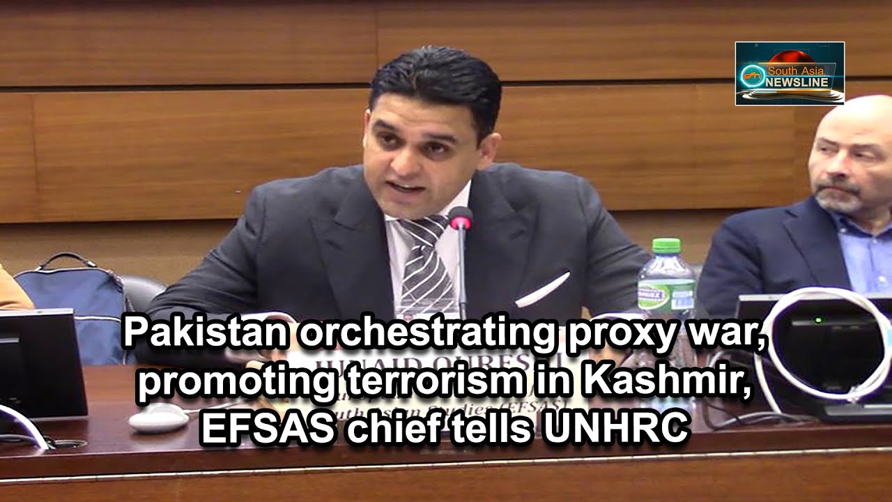 Pakistan orchestrating proxy war, promoting terrorism in Kashmir, EFSAS chief tells UNHRC