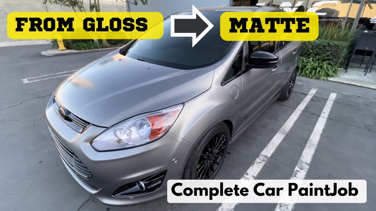 How to spray Matte Paint - complete Paint job from Gloss to Matte