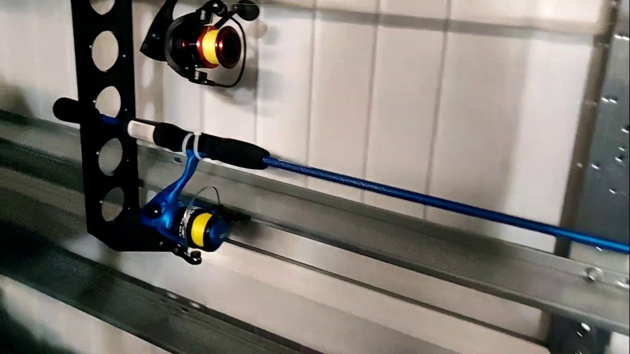 Cobra Garage Door Fishing Pole Storage HOW TO INSTALLATION for Cobra Storage Garage Door Rod Rack