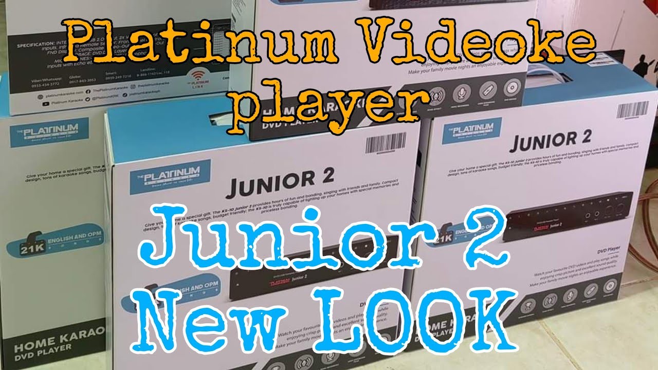 Platinum Videoke player Junior 2 New Look 2022
