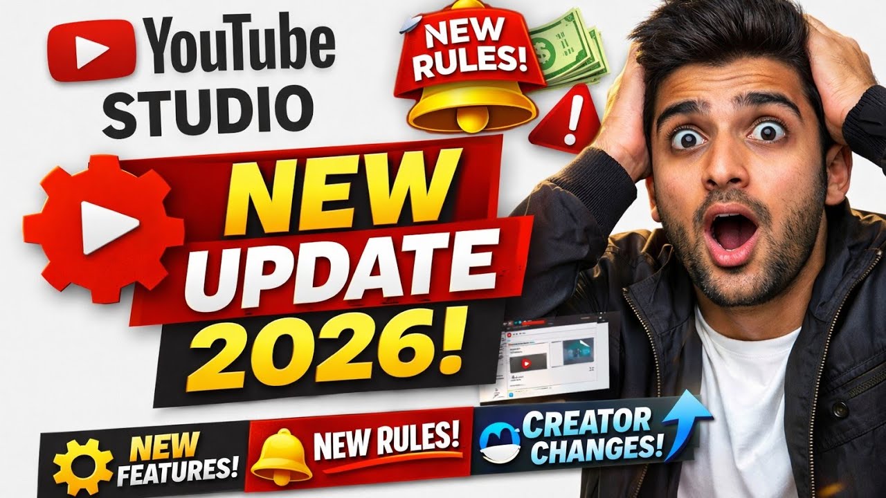 YouTube Studio New Update 2026 😱 | New Features, New Rules & Creator Changes Explained