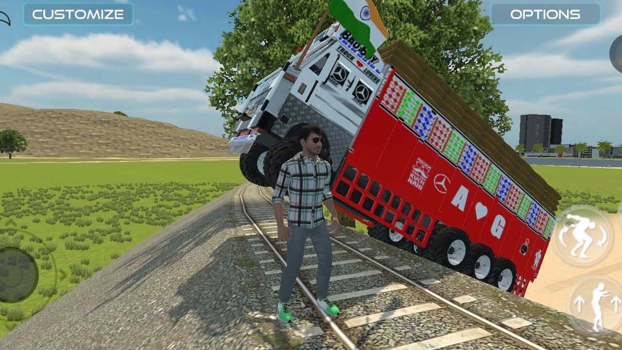 Aaj Truck ka rail ki Patari per ab kya hoga🚜🚜#automobile #games #vlog #gaming 