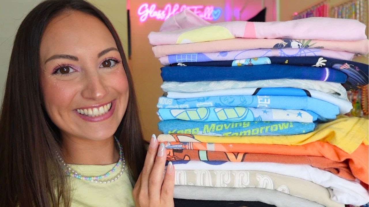 ASMR Disney Shirt Collection (ALL fabric sounds)