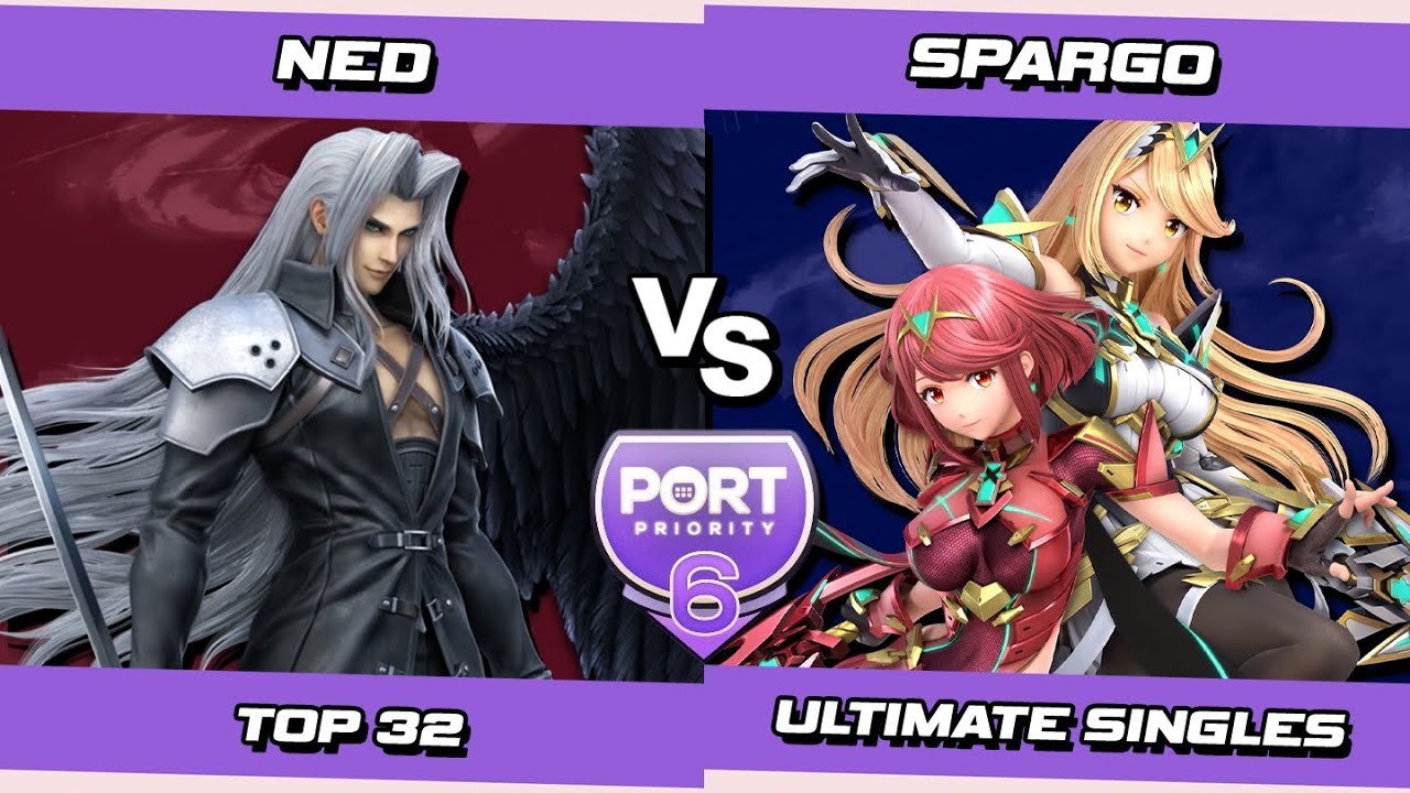 Port 6 Top 32 - Ned (Sephiroth) Vs. Sparg0 (Pyra & Mythra) SSBU Ultimate Tournament