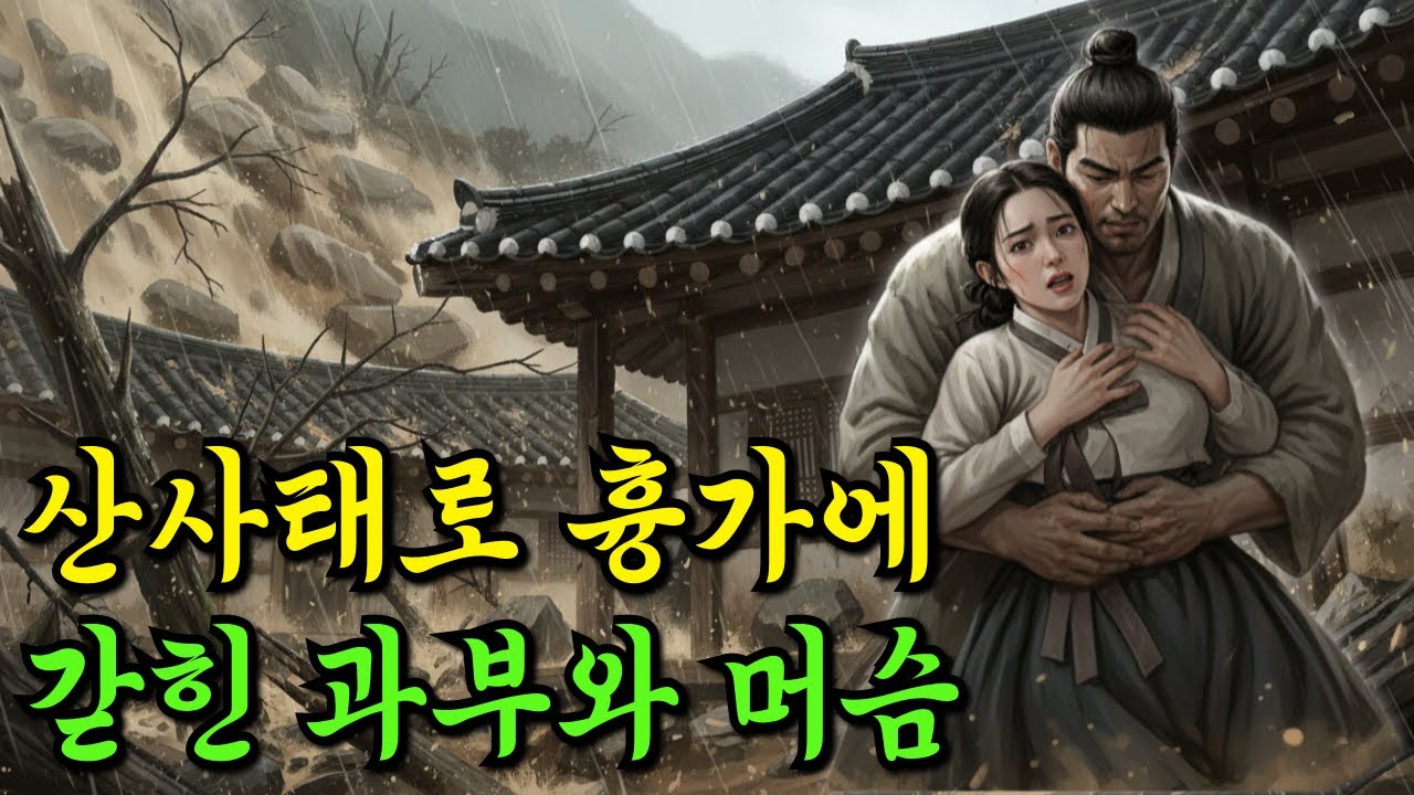 과부가 내쫒긴 그날 밤, 과부와 머슴이 흉가에 갇혔다