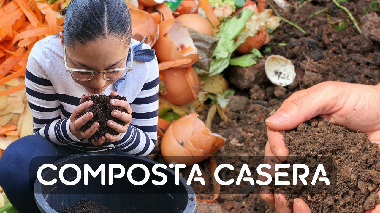Cómo hacer composta casera//sin mal olor, en poco espacio🌱 #compostacasera #compostaje