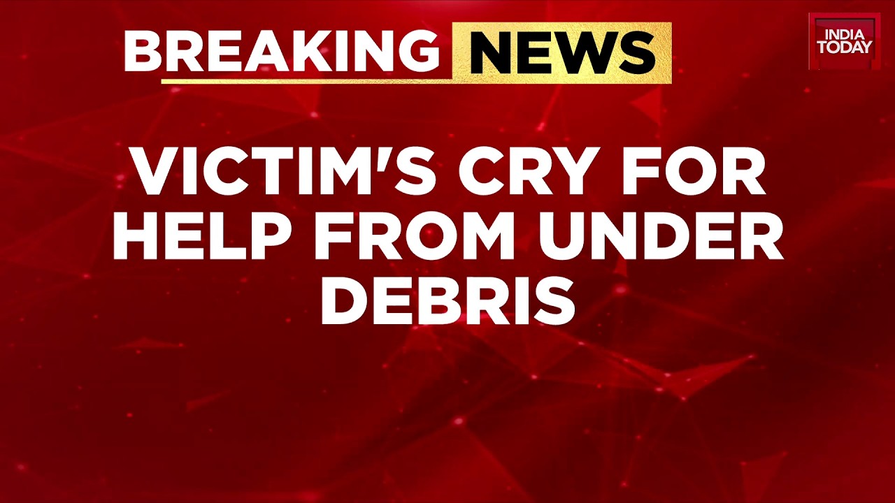 Delhi Building Collapse: Victim's Record Self Under Debris, Cry For Help | 1 Dead And 7 Rescued