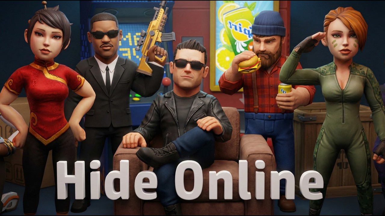 ПРЯЧЬСЯ ИЛИ УБЕГАЙ! Весёлый детский летсплей ПРЯТКИ ОНЛАЙН Hide Online