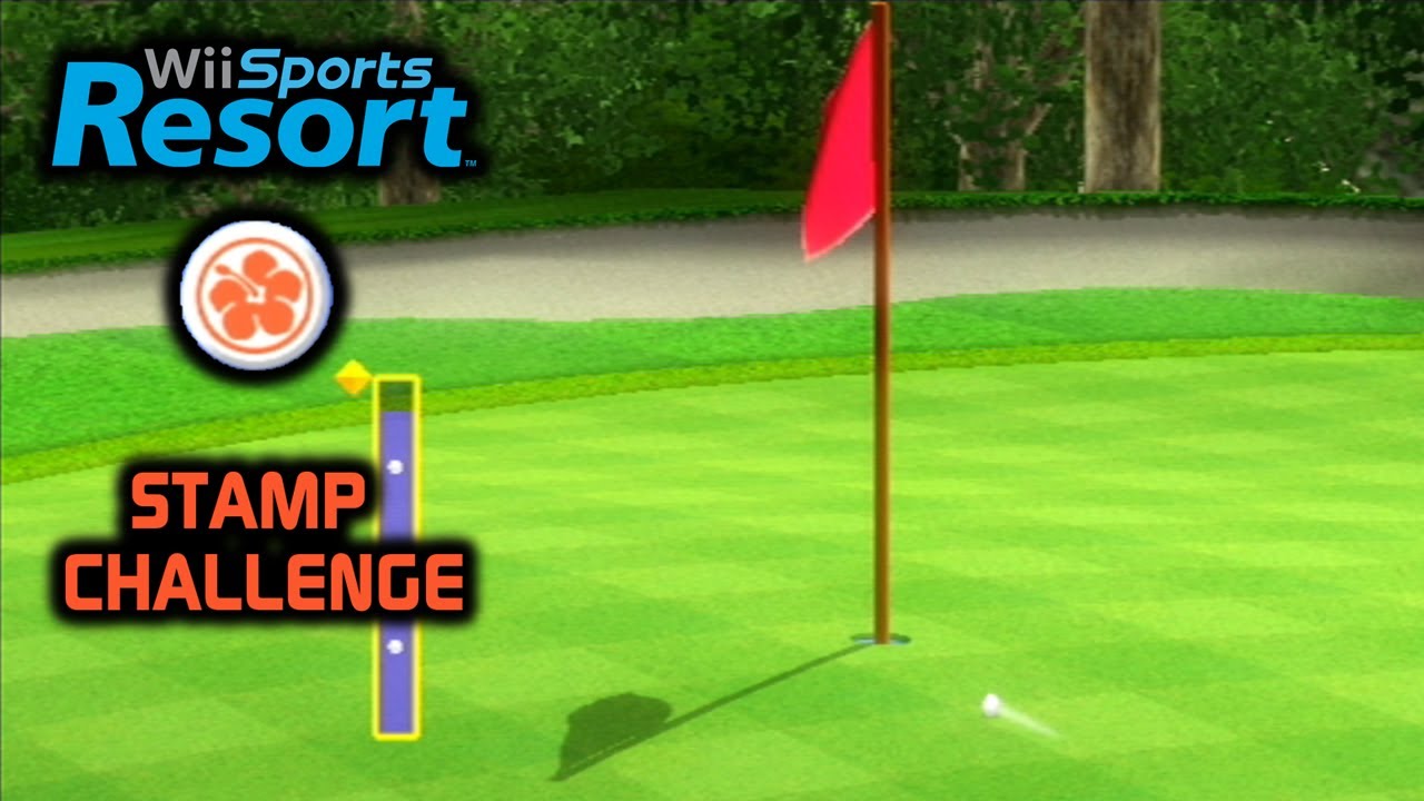 100 Shots to Get a Hole In One! Wii Sports Resort Stamps Challenge