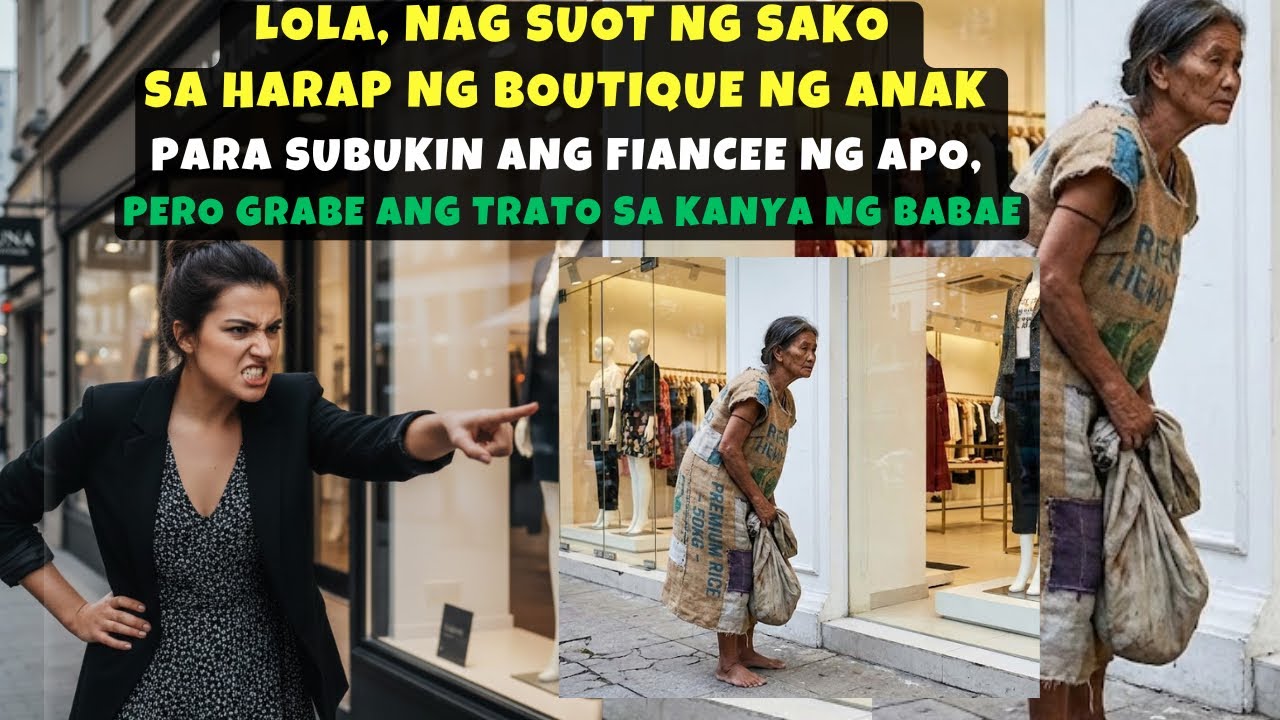 LOLA, NAG SUOT NG SAKO SA HARAP NG BOUTIQUE NG ANAK PARA SUBUKIN ANG FIANCEE NG APO, PERO GRABE 
