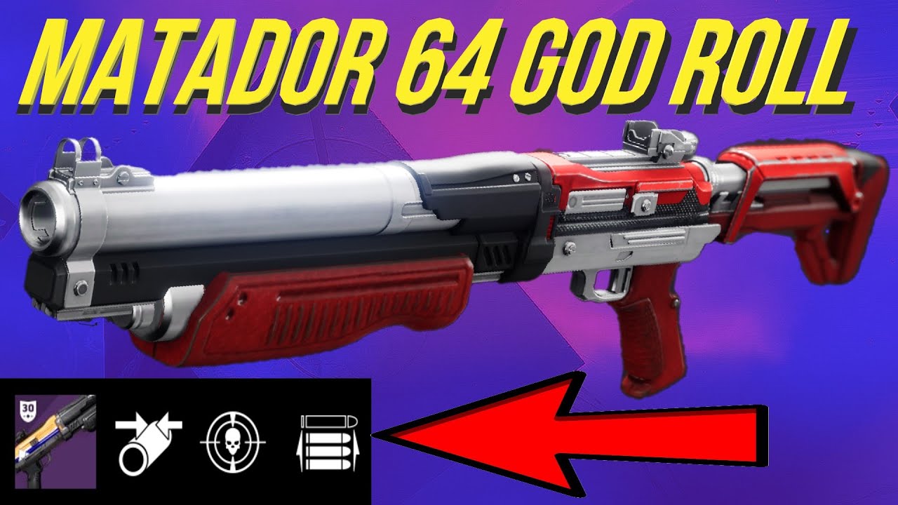I Used The GOD ROLL Matador 64 (wow) Destiny 2 Bungie 30th Anniversary