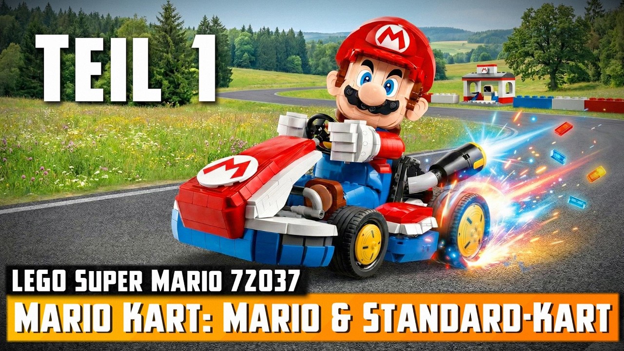 LEGO Super Mario 72037 - Mario Kart: Mario & Standard-Kart (2025) | Aufbau - Live-Bauen #1