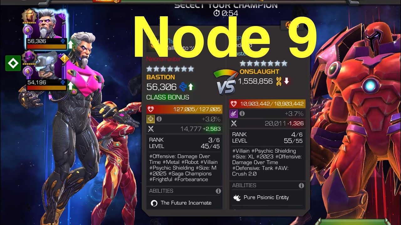 Mcoc | Bastion vs Onslaught | Node 9 | War
