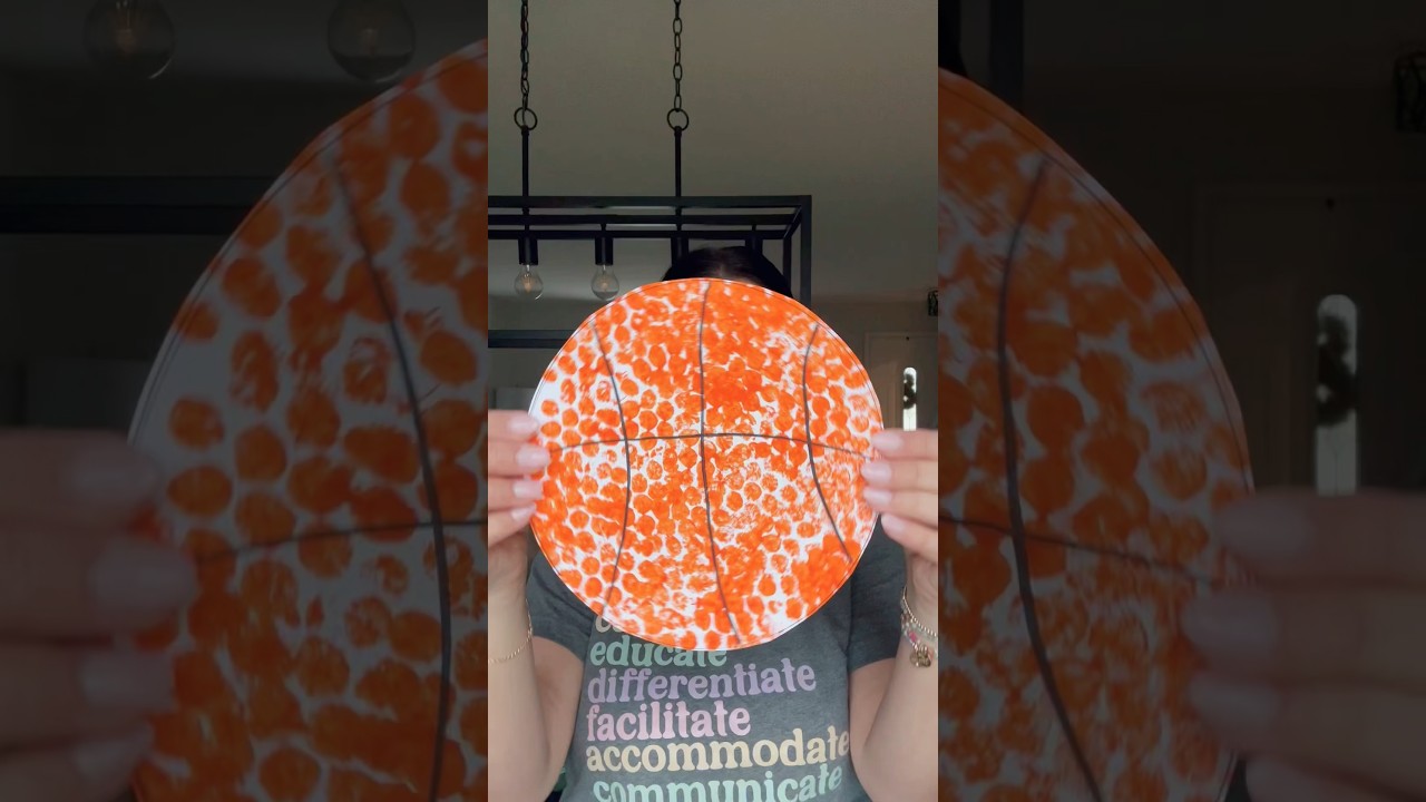 March Madness DIY Basketball Craft | Toddler Mom x2
