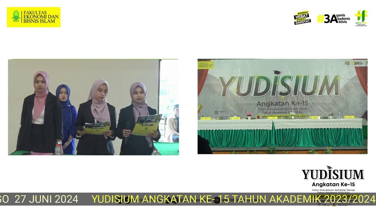YUDISIUM KE-15 FAKULTAS EKONOMI DAN BISNIS ISLAM IAIN PONOROGO
