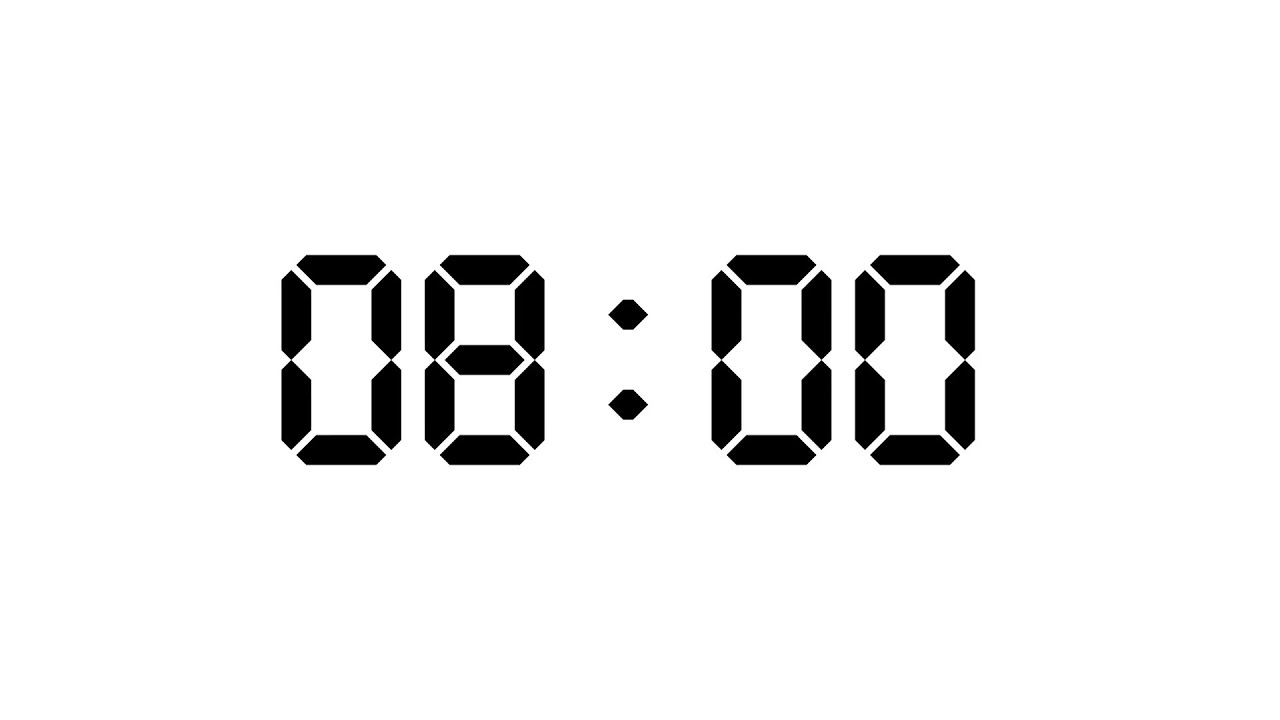 8 Minute | 480 Seconds Timer | White Screen With Silent Focus | NX