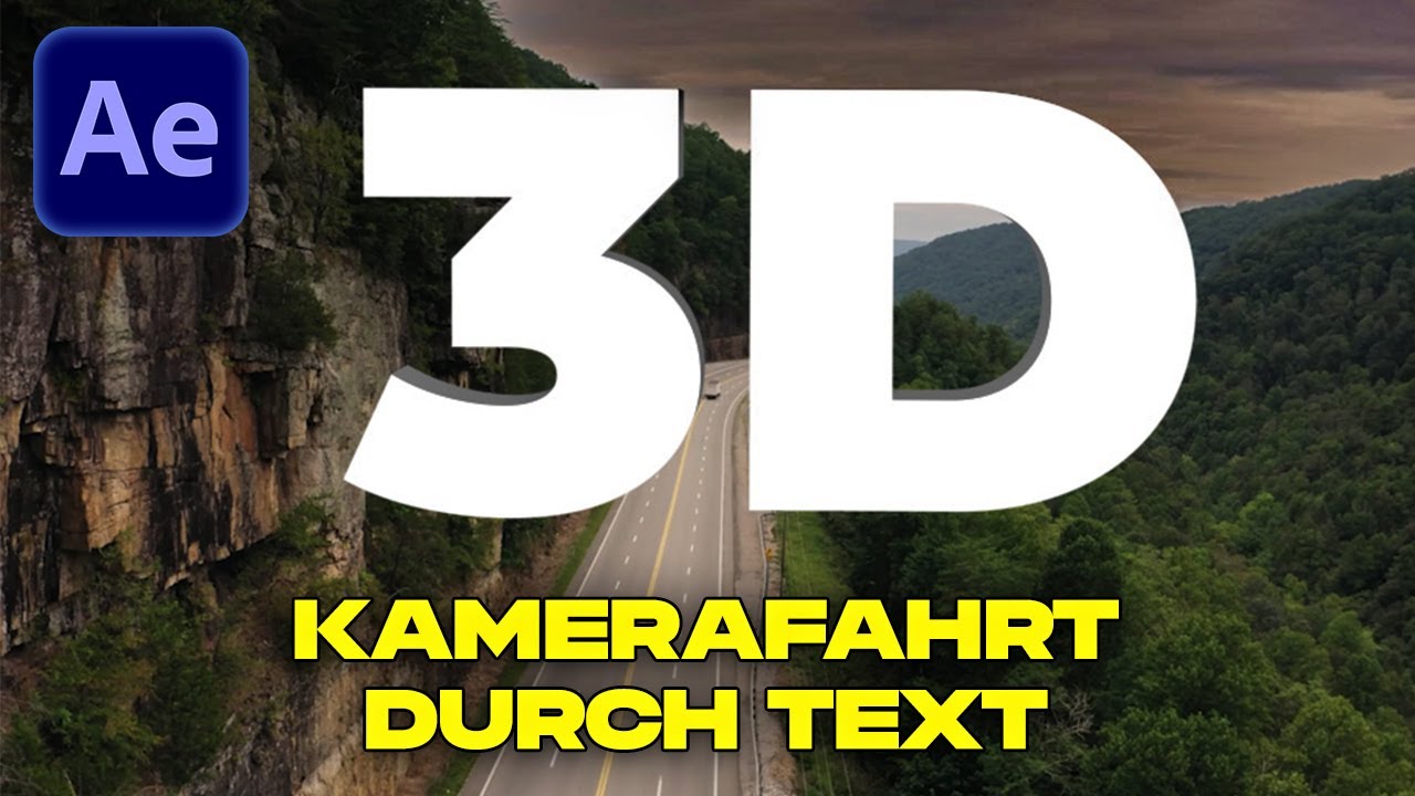 Kamerafahrt durch 3D-Text in After Effects | 3D-Kameratracker Tutorial