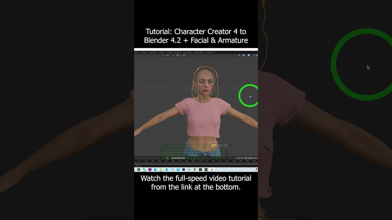 Character Creator 4 to Blender 4.2 + Facial & Armature Tutorial #CC4 #Blender #charactercreator4
