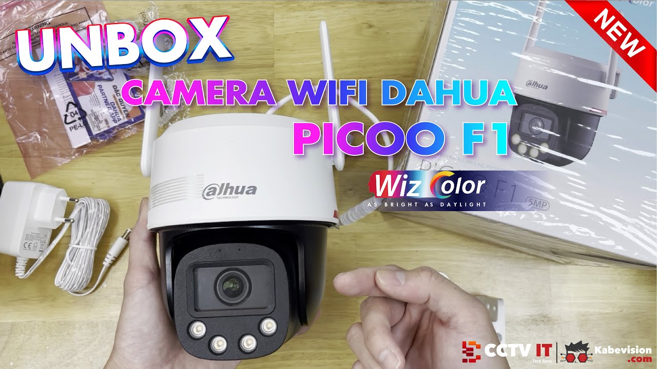 Unbox Camera Wifi Dahua WizColor Picoo F1 DH-P3F-PV DH-P5F-PV DH-P8F-PV | CCTVIT.NET