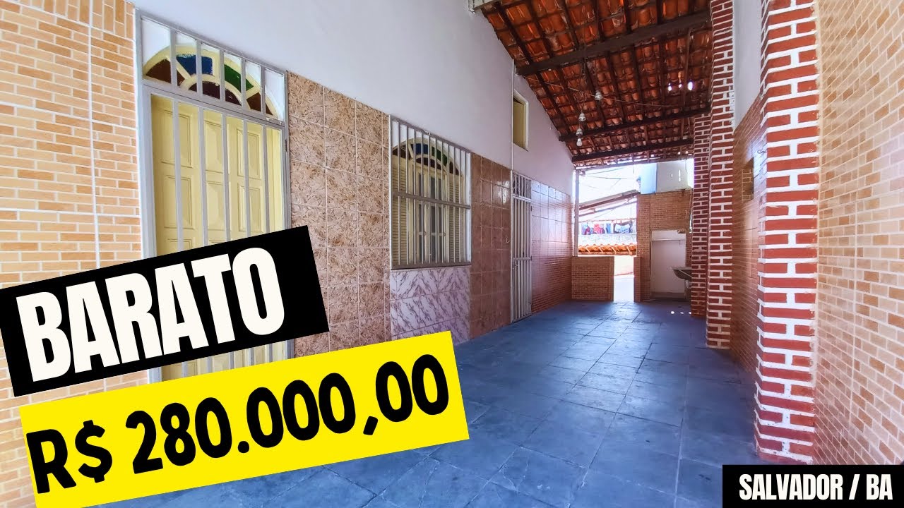 😱 CASA à Venda BARATA com Suíte em Salvador, Bahia, Bairro de Itapuã