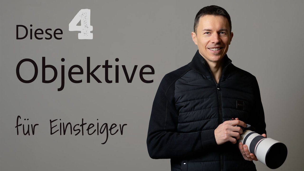 Dies 4 Objektive für Einsteiger (spiegellose Sony, Nikon, Canon, Fuji, Panasonic, Olympus, Leica)