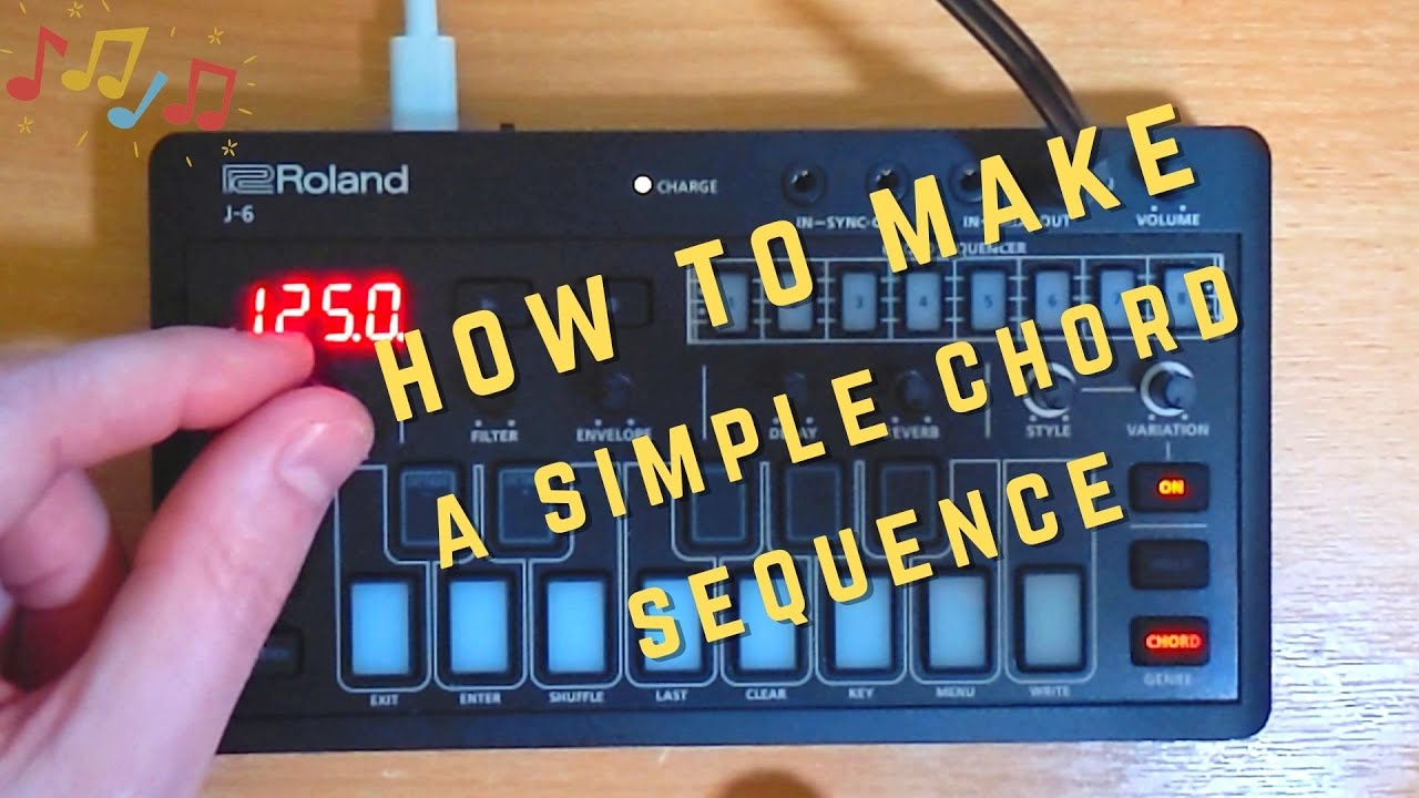 How to make a simple chord sequence on the Roland J-6