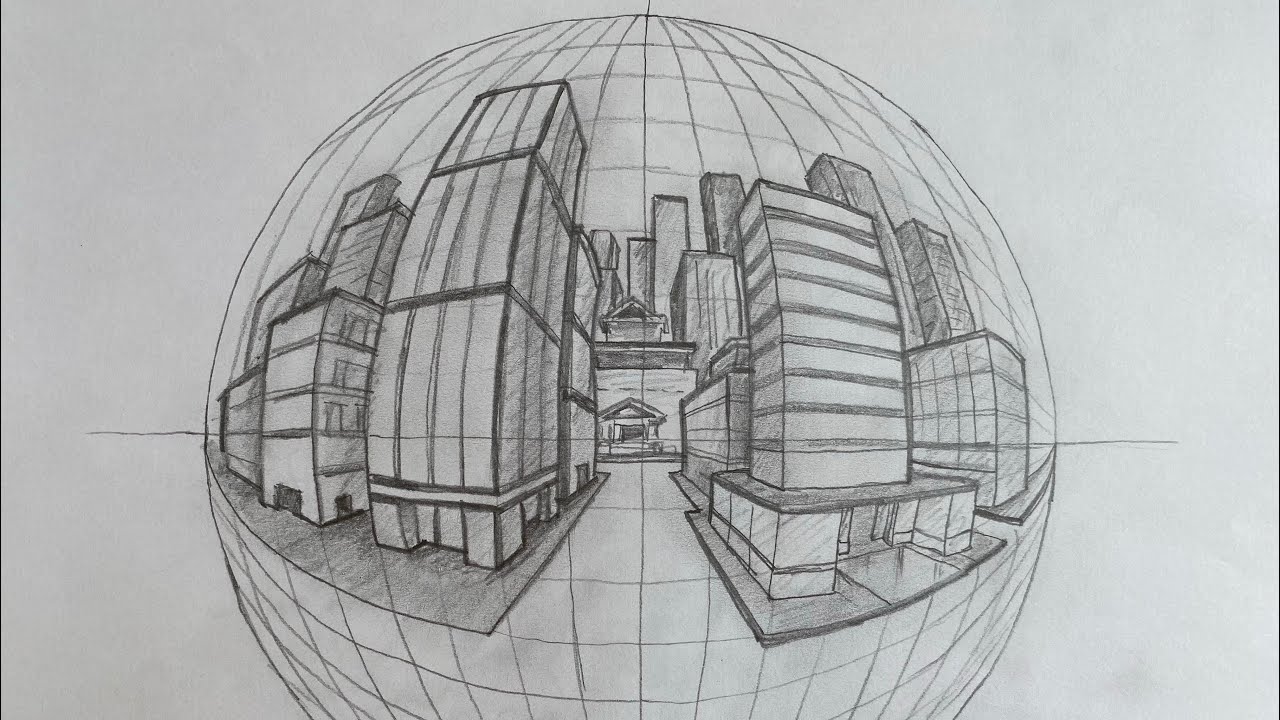 5 Kaçışlı Perspektif Nasıl Çizilir? | How to draw 5 point perspective?