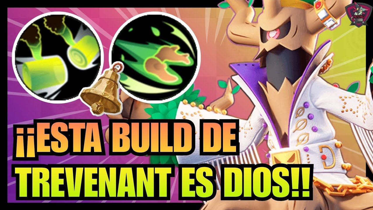 ESTA BUILD DE TREVENANT ESTA ROTISIMA🥵MEJORES OBJETOS Y MEDALLAS⭐BUILD TREVENANT POKEMON UNITE