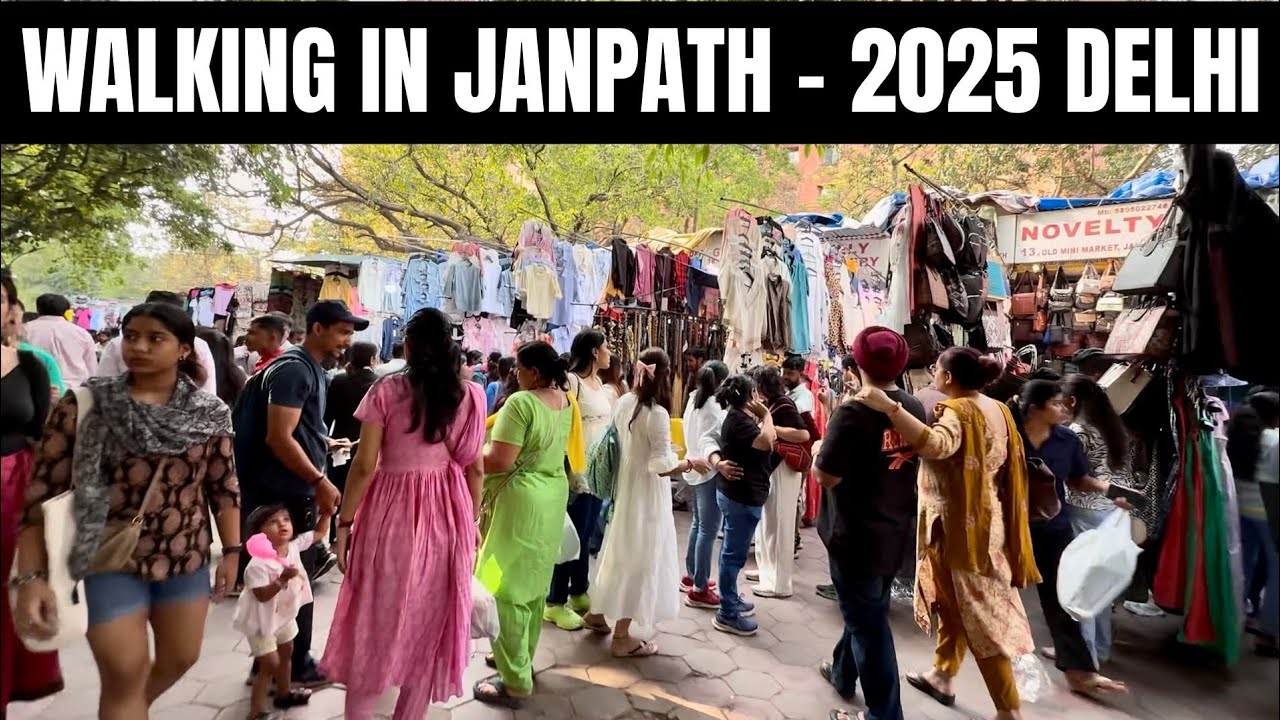 Walking Through Janpath, Delhi | Street Shopping & Summer Vibes 🛍👗👡☀️ | India 2025 🇮🇳