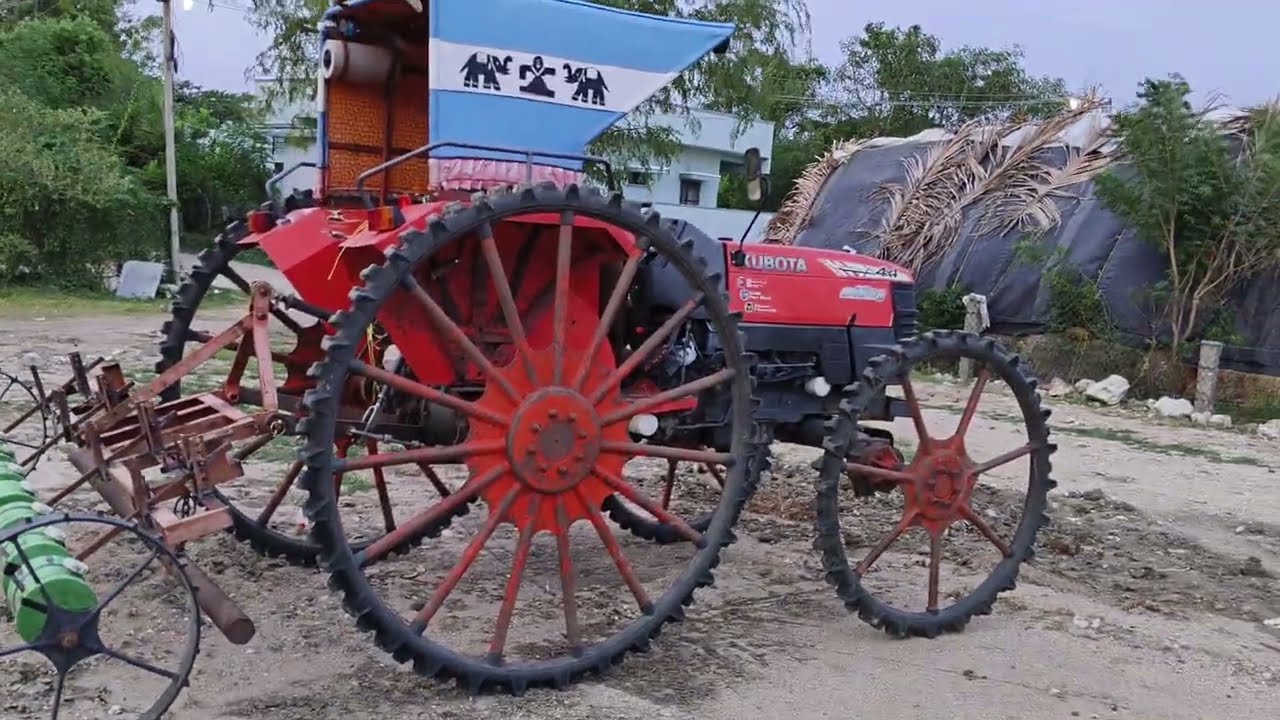 Tractor mounted drum seeder