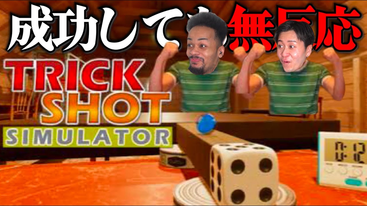 奇跡が起きてもリアクション禁止です。【TrickShot Simulator】