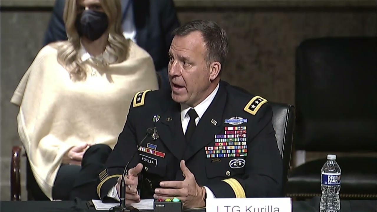 Manchin questions Lieutenant General Michael E. Kurilla in Senate Armed Services Committee hearing